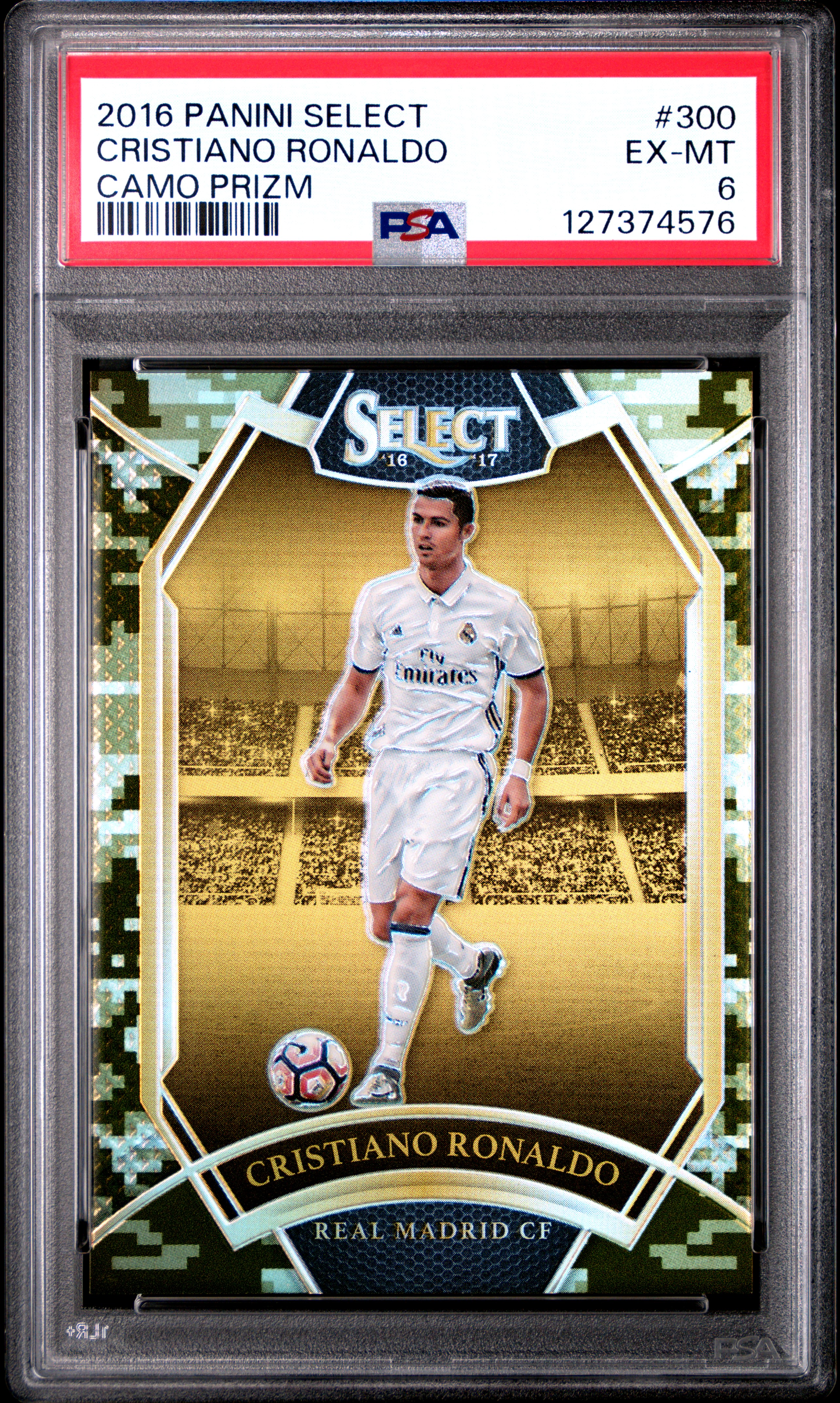 2016 PANINI SELECT | CAMO PRIZM [#15/20] CRISTIANO RONALDO 300