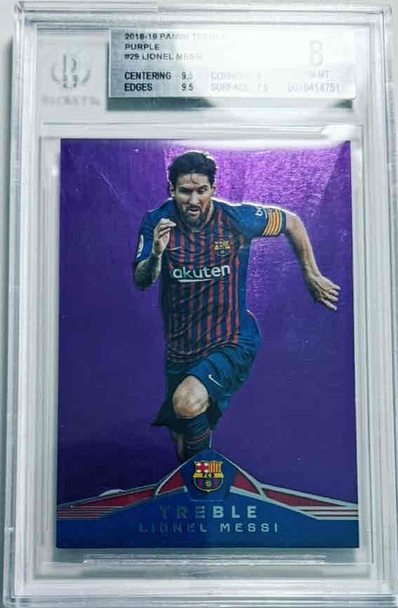 2018 Panini Treble Lionel Messi Purple