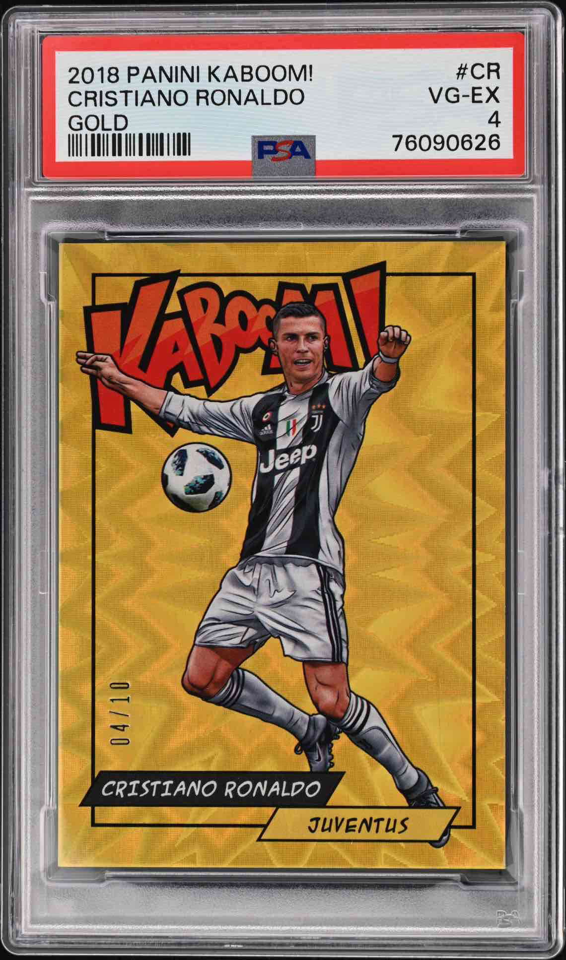 2018 PANINI KABOOM! | GOLD [#04/10]CRISTIANO RONALDO CR