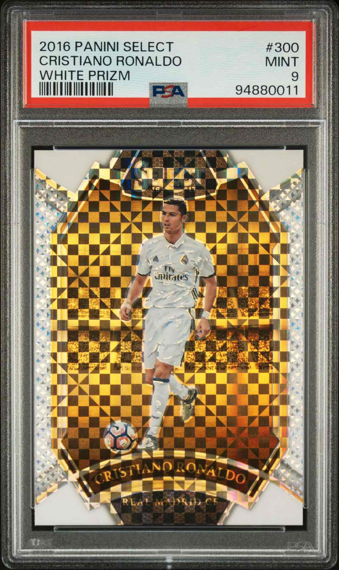2016 PANINI SELECT | WHITE PRIZM [#18/99]CRISTIANO RONALDO 300