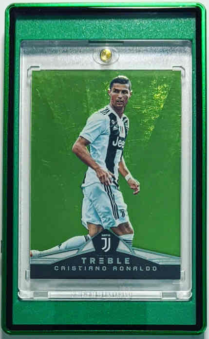 2018 Panini Treble Cristiano Ronaldo Green 1/10