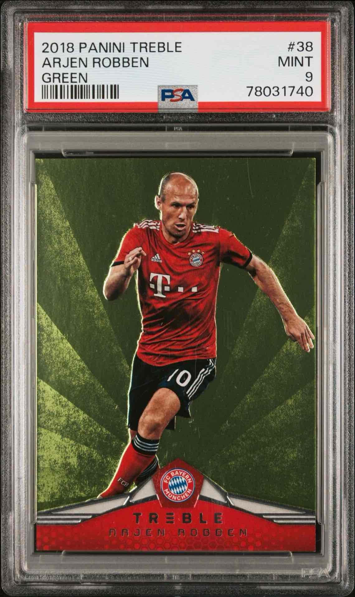 2018 PANINI TREBLE | GREEN [#3/10]ARJEN ROBBEN 38