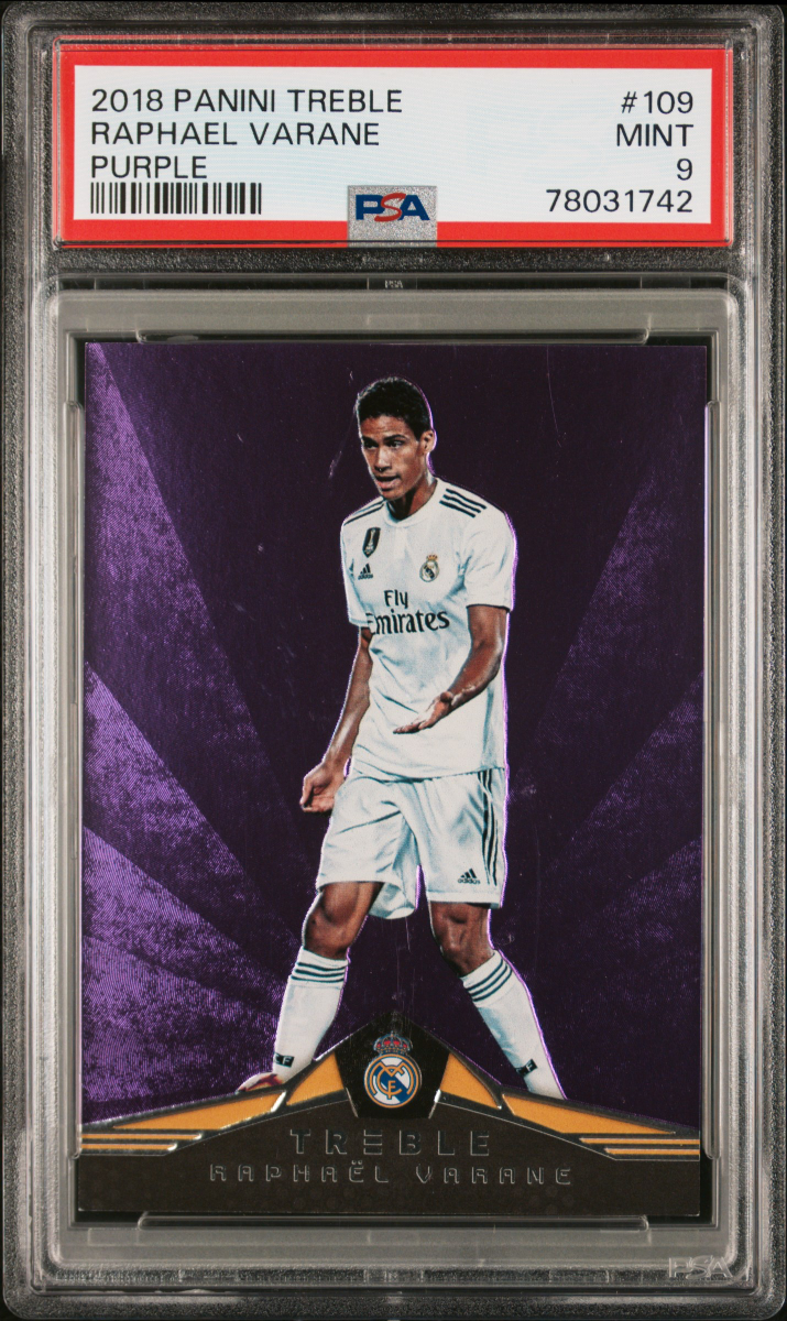 2018 PANINI TREBLE | PURPLE [#36/49] RAPHAEL VARANE 109