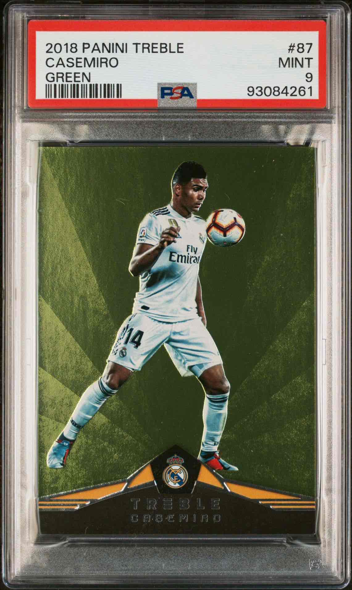 2018 PANINI TREBLE | GREEN [#9/10]CASEMIRO 87