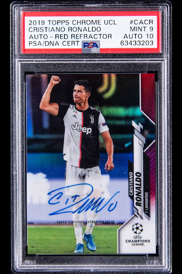 2019 TOPPS CHROME UEFA CHAMPIONS LEAGUE AUTOGRAPHS | RED REFRACTOR CRISTIANO RONALDO