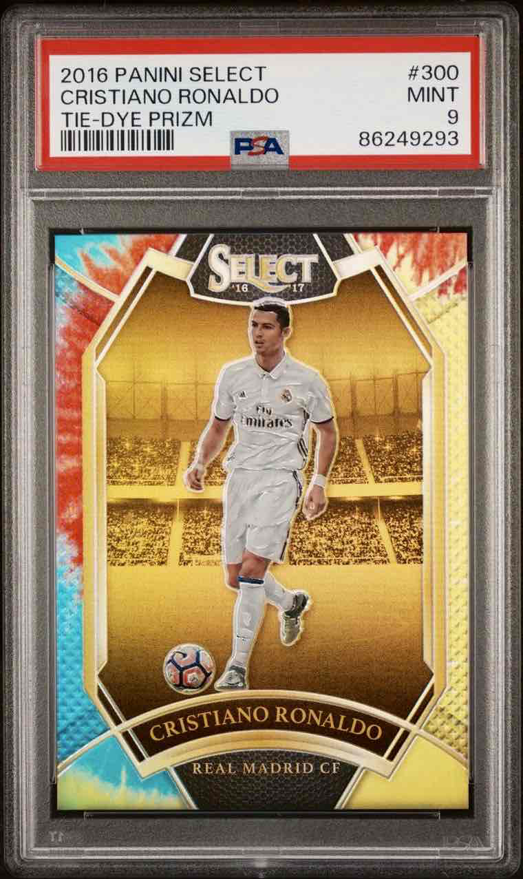 2016 Select Cristiano Ronaldo Field Level Tie-Dye /30 - PSA 9