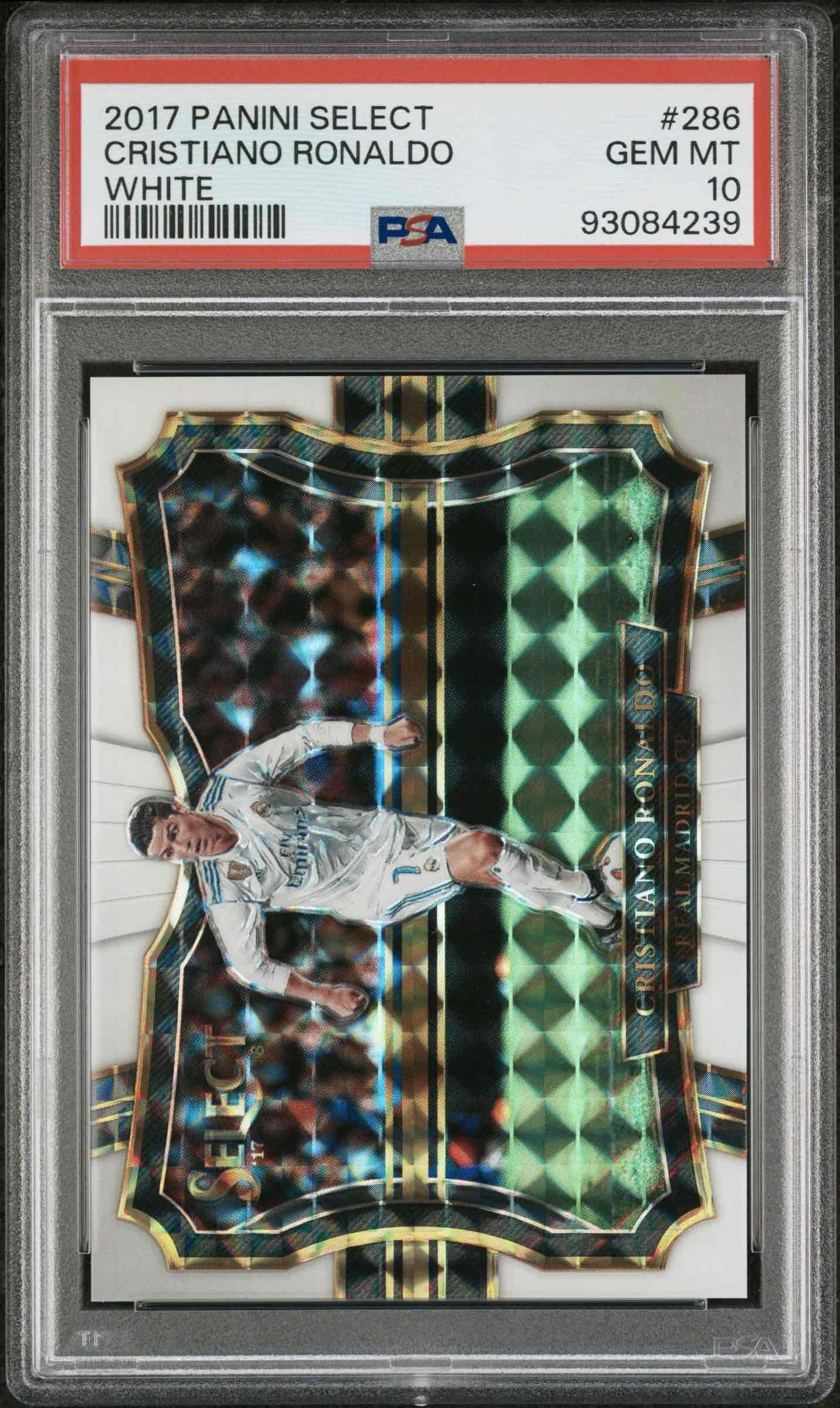 2017 Select Cristiano Ronaldo Field Level White /99 - PSA 10
