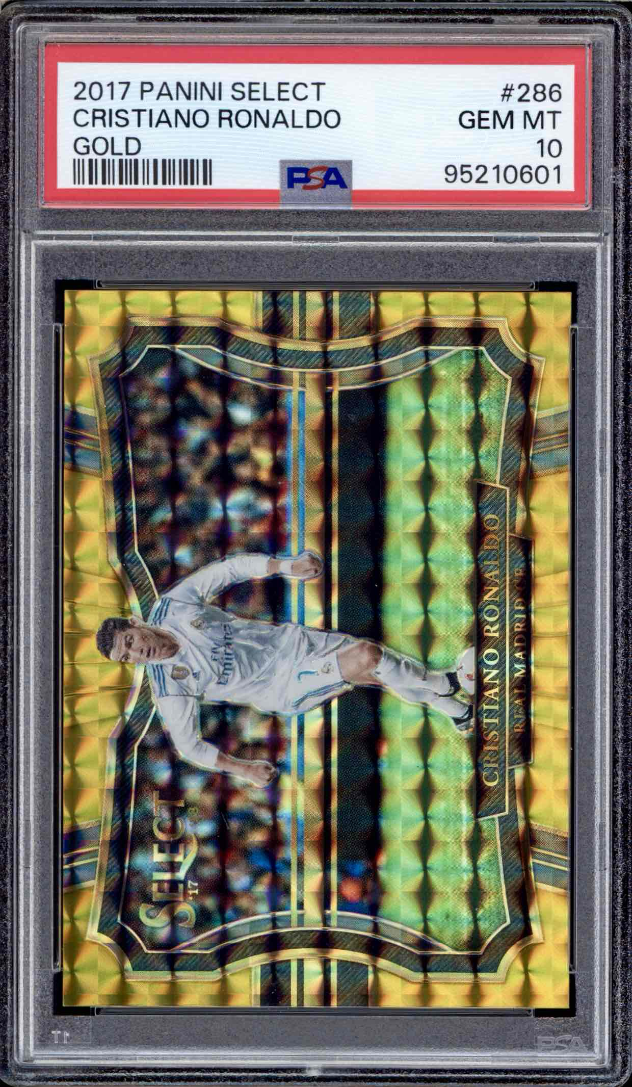 2017 Select Cristiano Ronaldo Field Level Gold /10 - PSA 10