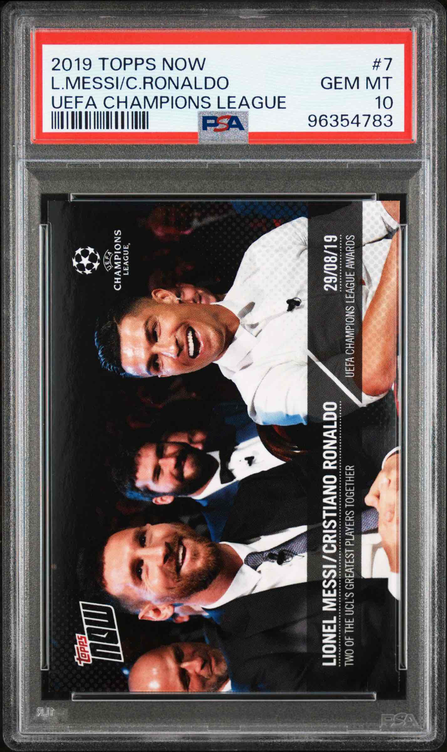 2019 Topps Now Messi/Ronaldo UEFA CL - PSA 10