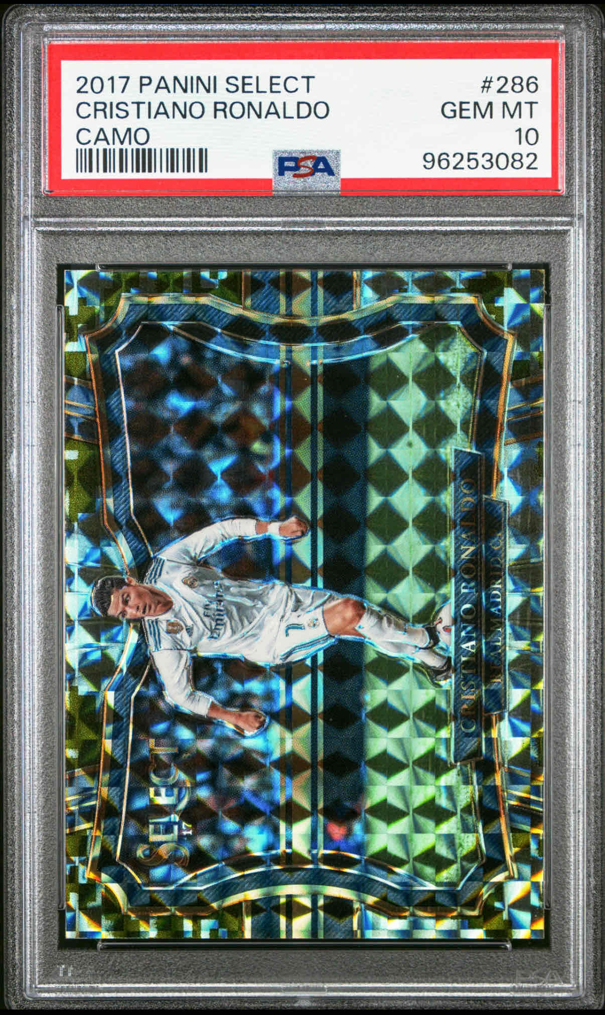 2017 Select Cristiano Ronaldo Field Level Camo /20 - PSA 10