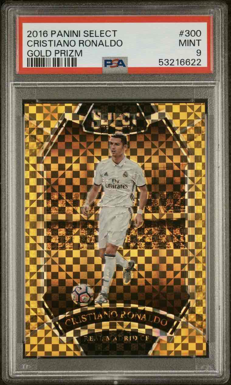 2016 Select Cristiano Ronaldo Field Level Gold /10 - PSA 9