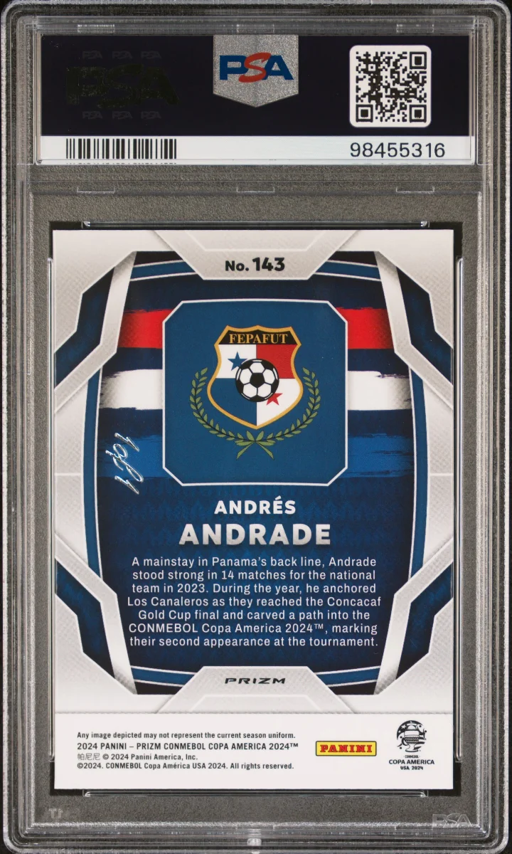 2024 PANINI PRIZM CONMEBOL COPA AMERICA | NEBULA 1/1 — back