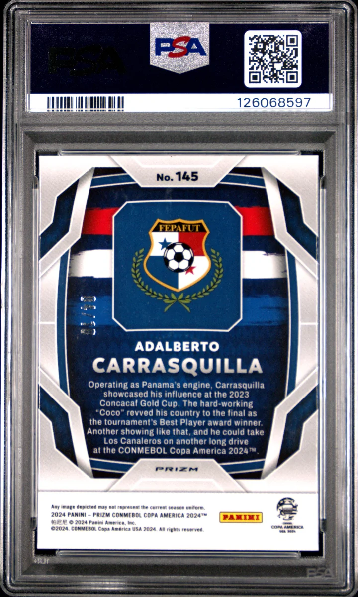 2024 PANINI PRIZM CONMEBOL COPA AMERICA | GOLD PRIZM — back