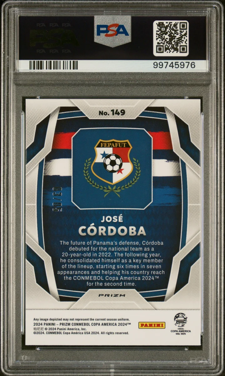 2024 PANINI PRIZM CONMEBOL COPA AMERICA | GREEN PRIZM — back