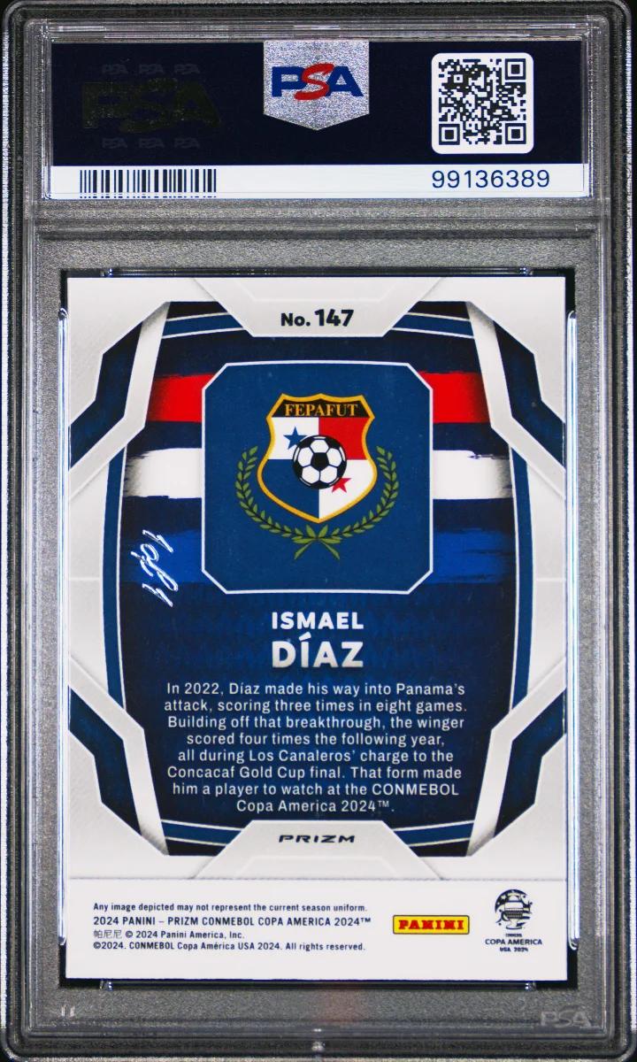 2024 PANINI PRIZM CONMEBOL COPA AMERICA | NEBULA 1/1 — back