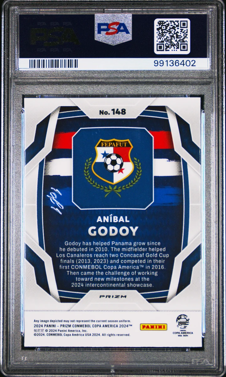 2024 PANINI PRIZM CONMEBOL COPA AMERICA | NEBULA 1/1 — back