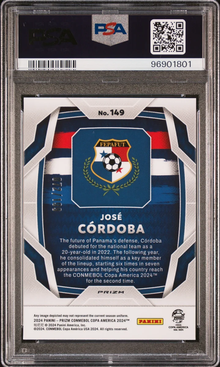 2024 PANINI PRIZM CONMEBOL COPA AMERICA | RED PRIZM — back