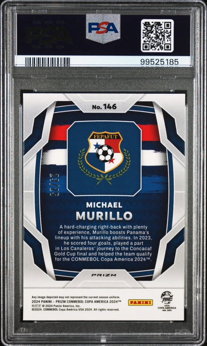 2024 PANINI PRIZM CONMEBOL COPA AMERICA | ORANGE PRIZM — back