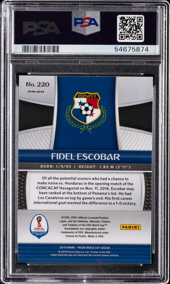 2018 PANINI PRIZM WORLD CUP | SILVER PRIZM — back