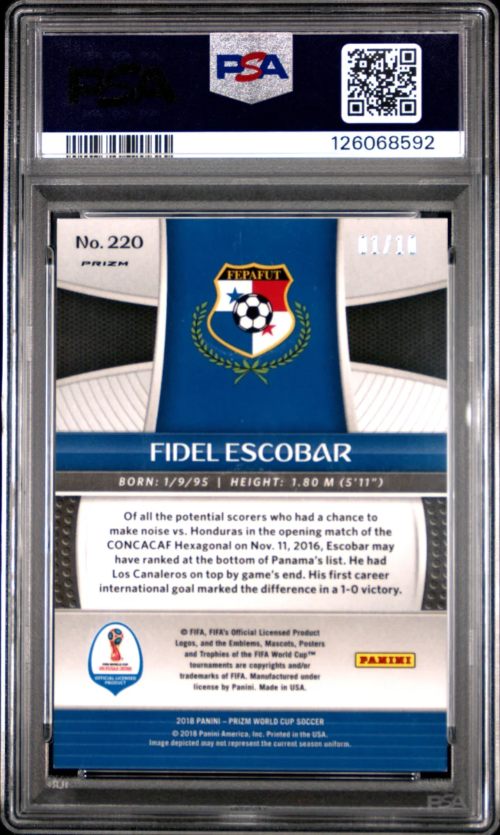 2018 PANINI PRIZM WORLD CUP | GOLD PRIZM — back