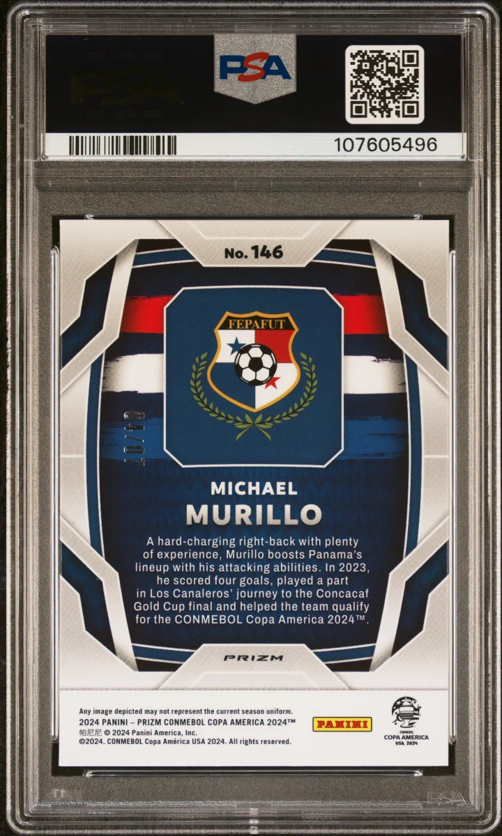 2024 PANINI PRIZM CONMEBOL COPA AMERICA | BLUE SHIMMER — back