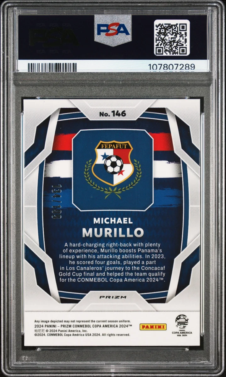2024 PANINI PRIZM CONMEBOL COPA AMERICA | RED PRIZM — back