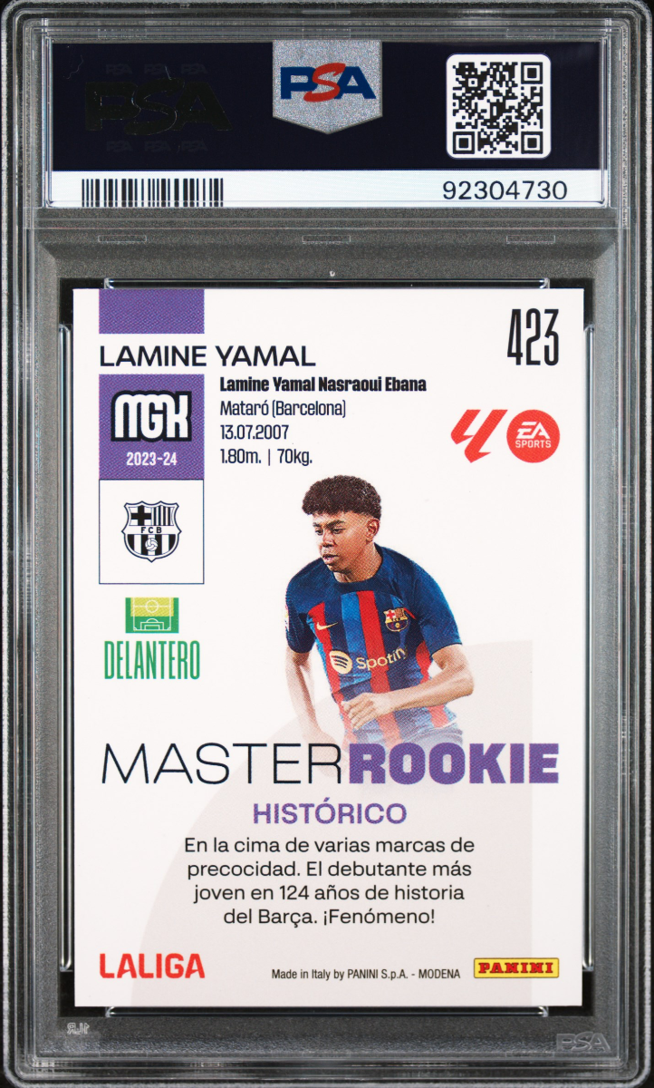 2023-24 PANINI MEGACRACKS LALIGA EA SPORTSLAMINE YAMAL 423 — back