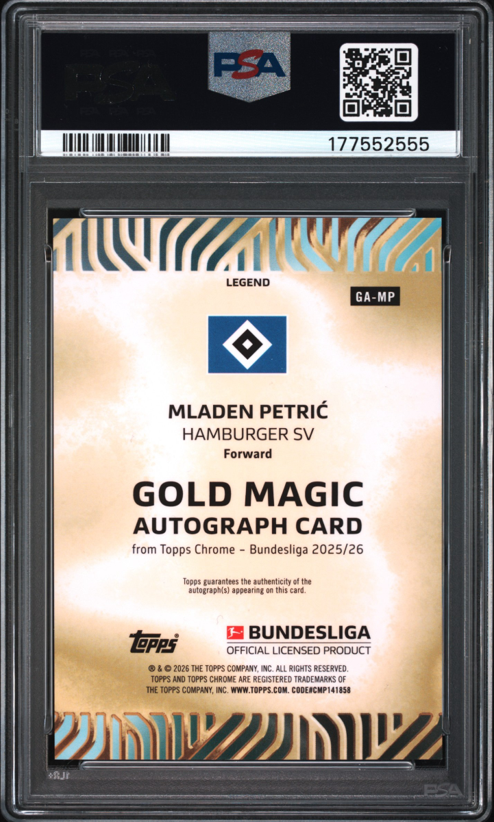Mladen Petric - Gold Magic Autographs — back