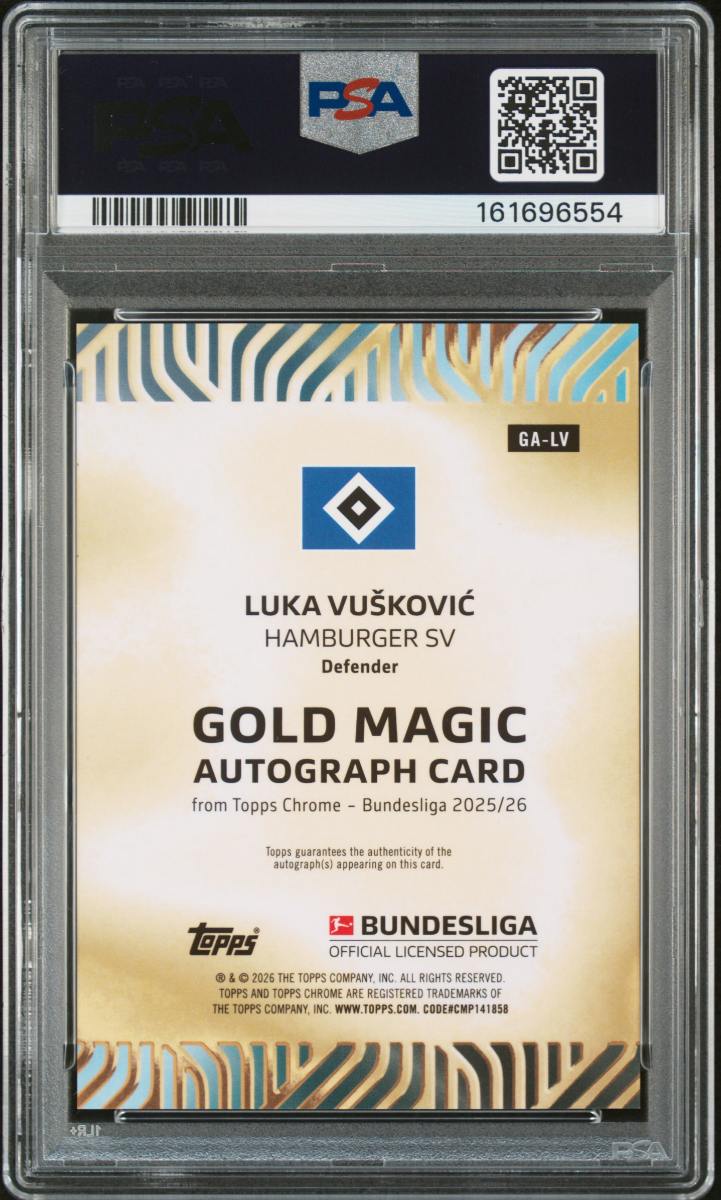 Luka Vušković - Gold Magic Autograph /50 — back