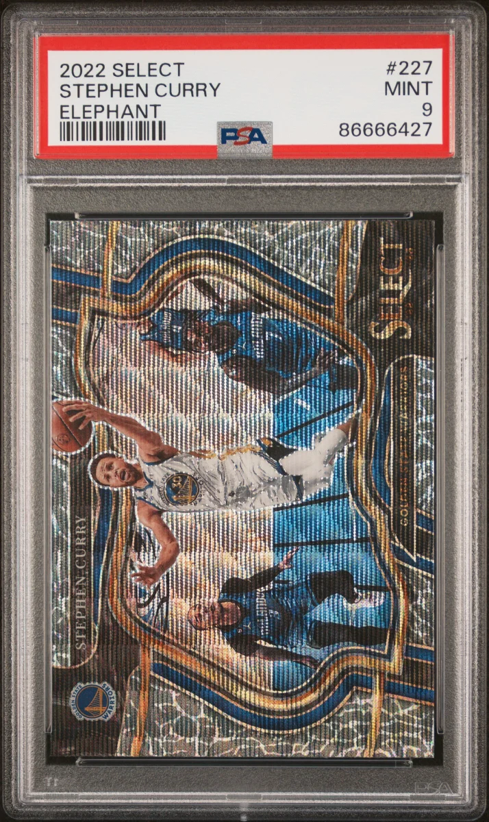 2022 Select Stephen Curry Courtside Elephan Prizm PSA 9