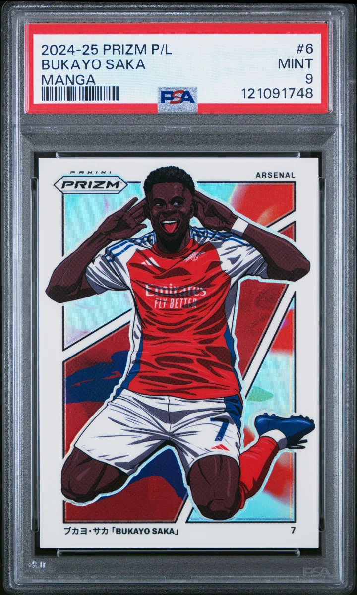 2024-25 PANINI PRIZM PREMIER LEAGUE BUKAYO SAKA MANGA PSA 9