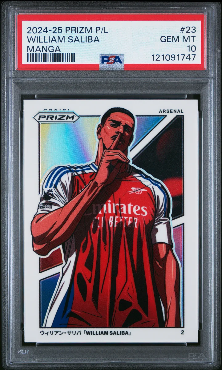 2024-25 PANINI PRIZM PREMIER LEAGUE WILLIAM SALIBA MANGA PSA 10