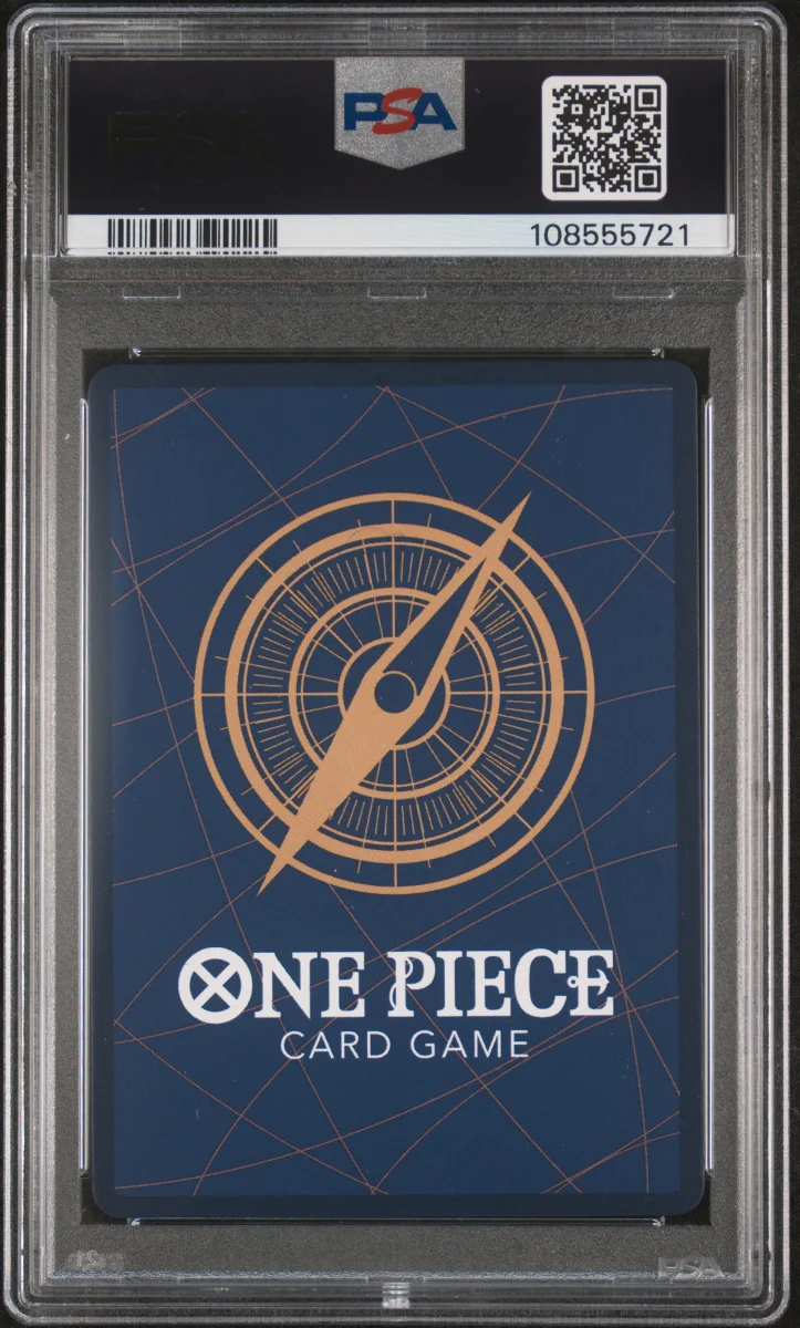 024 ONE PIECE PRB01 TRAFALGAR LAW MANGA ALTERNATE ART PSA 10 back
