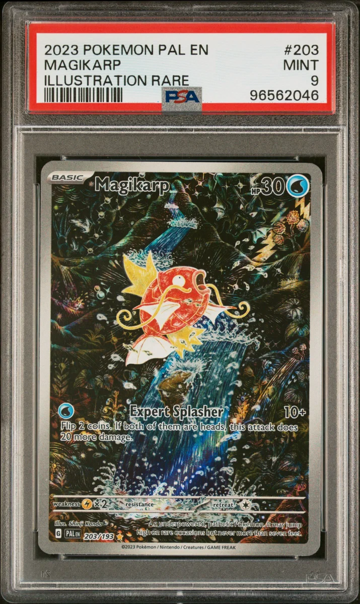 2023 POKEMON PALDEA EVOLVED MAGIKARP ILLUSTRATION RARE PSA 9