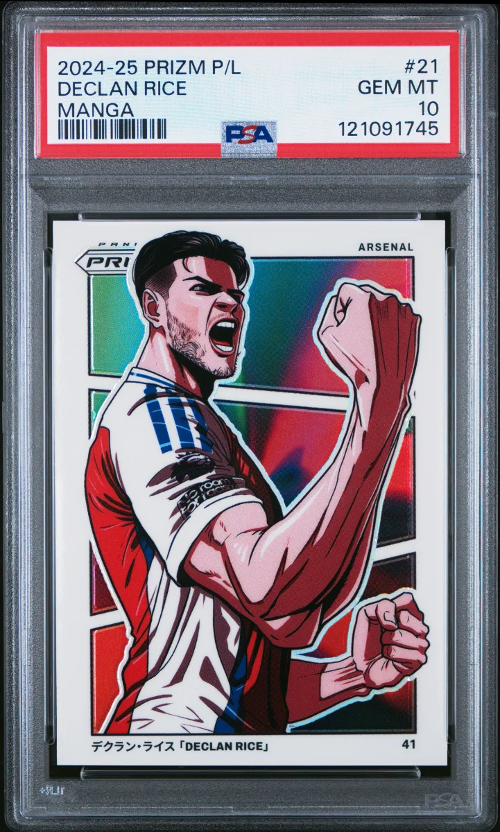 2024-25 PANINI PRIZM PREMIER LEAGUE DECLAN RICE MANGA PSA 10