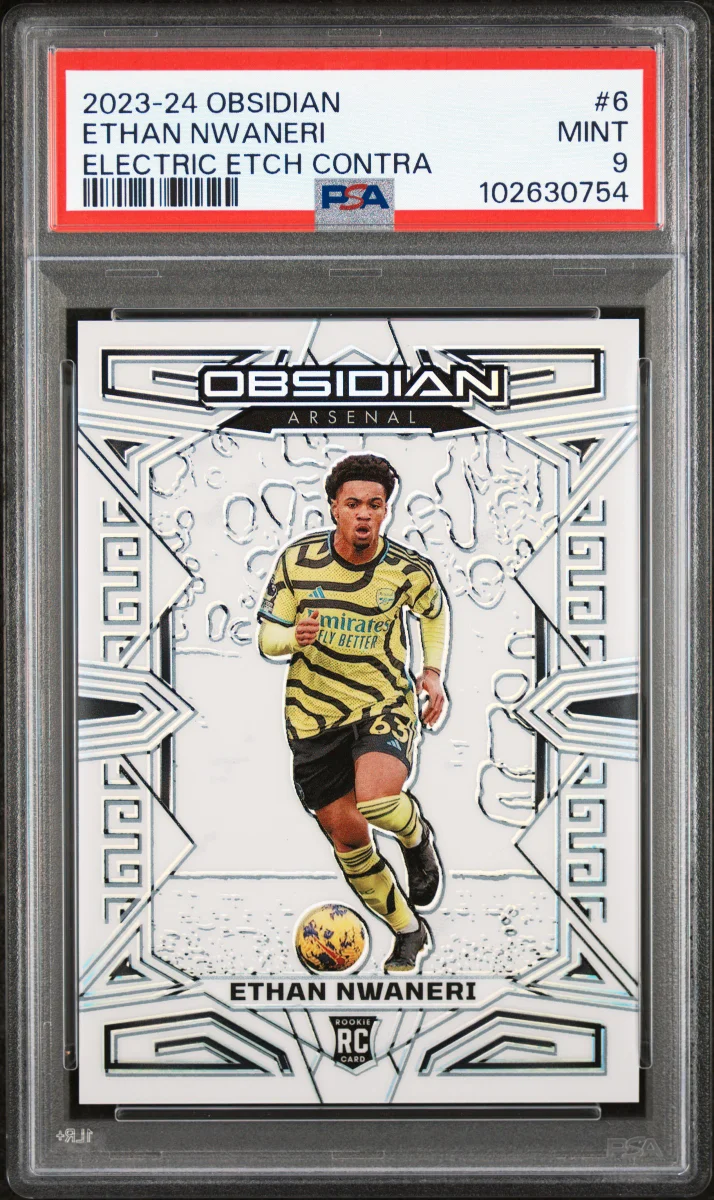 2023 PANINI OBSIDIAN ETHAN NWANERI ELECTRIC ETCH CONTRA PSA 9