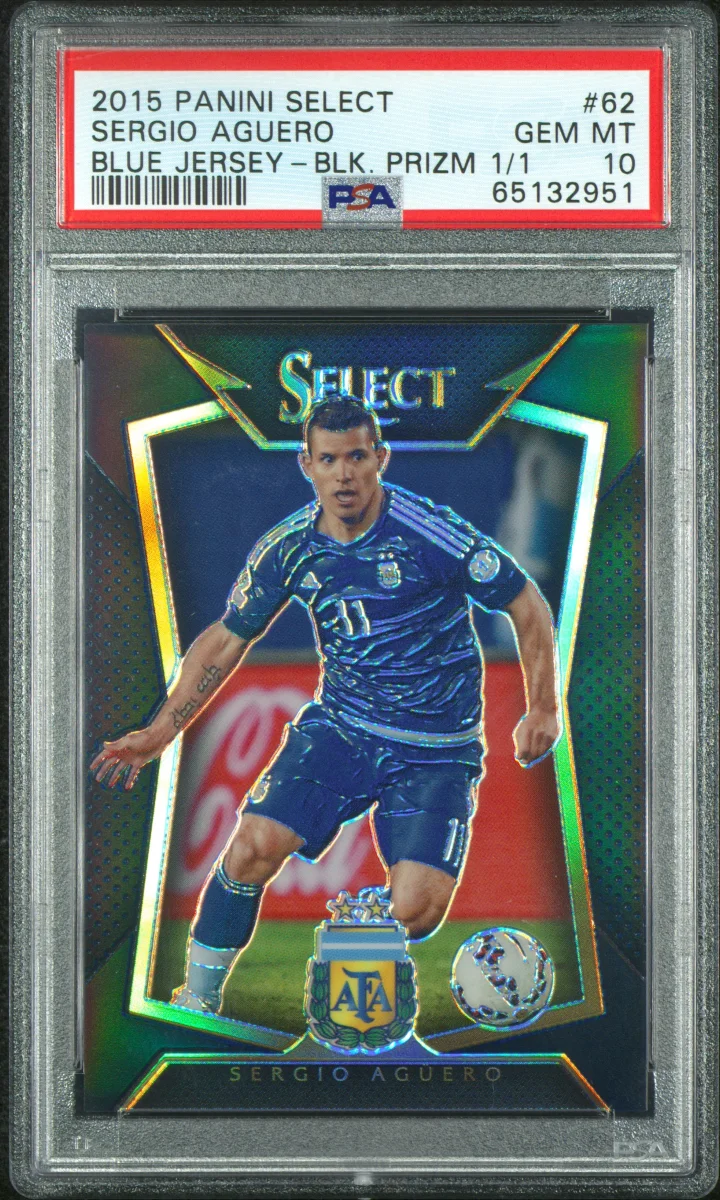 2015-16 Select Variations Black #62 Sergio Agüero