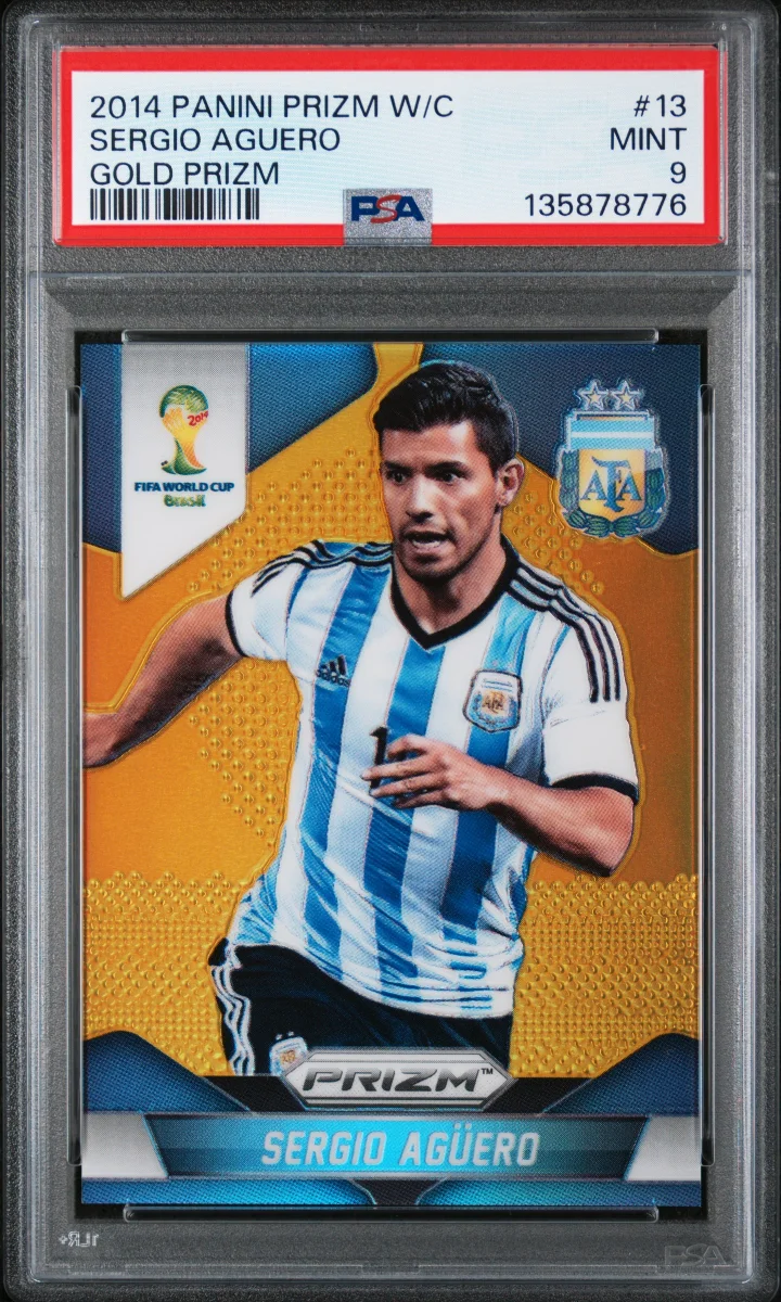 2014 Panini Prizm World Cup Prizms Gold #13 Sergio Agüero