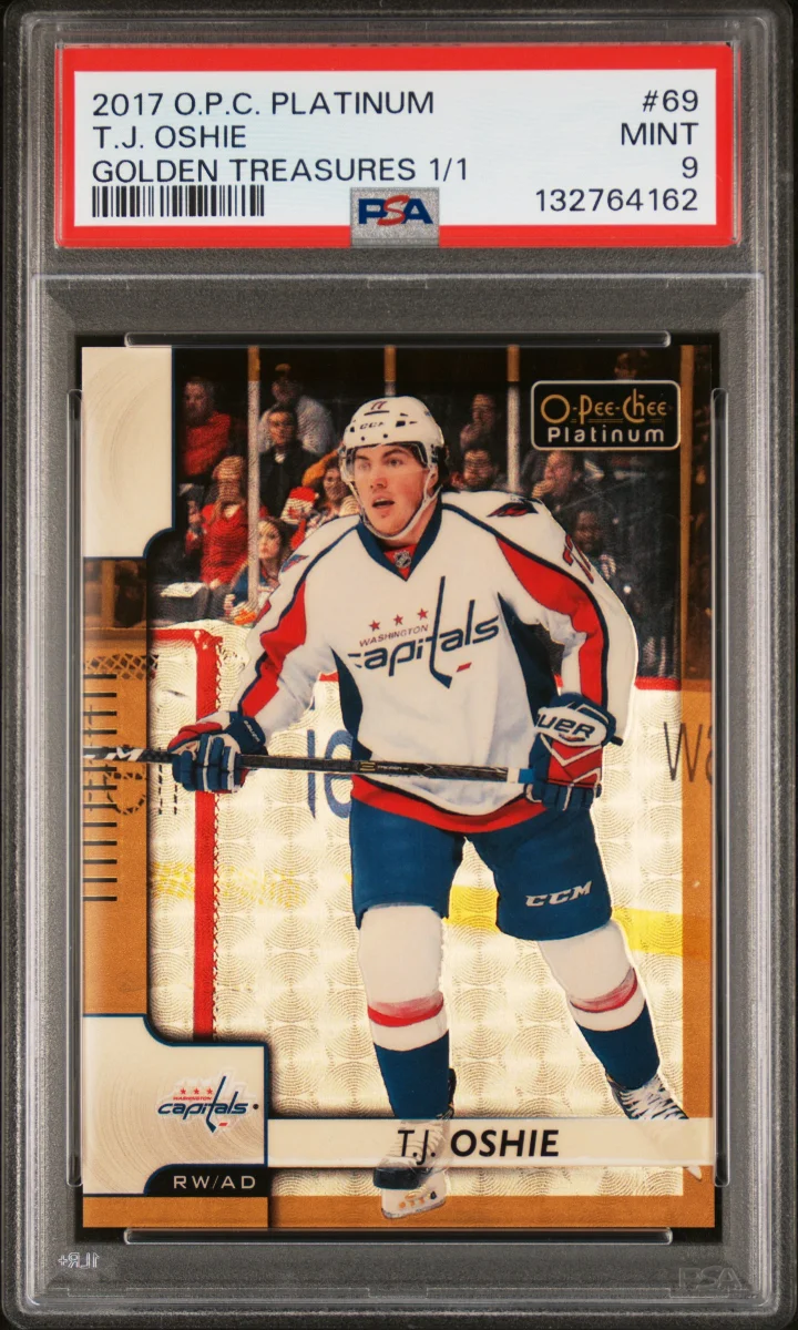2017-18 O-Pee-Chee Platinum Golden Treasures #69 T.J. Oshie