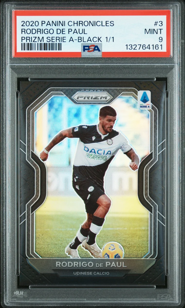  2020-21 Panini Prizm Serie A Black #3 Rodrigo De Paul