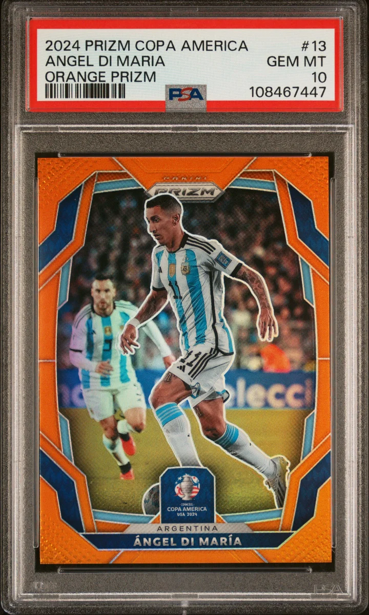 2024 Panini Prizm Copa America Prizms Orange #13 Ángel Di María