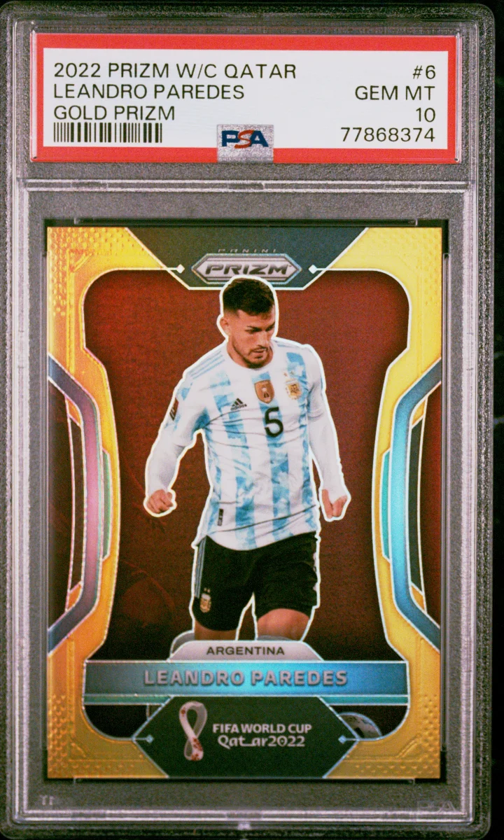  2022 Panini Prizm World Cup Prizms Gold #6 Leandro Paredes