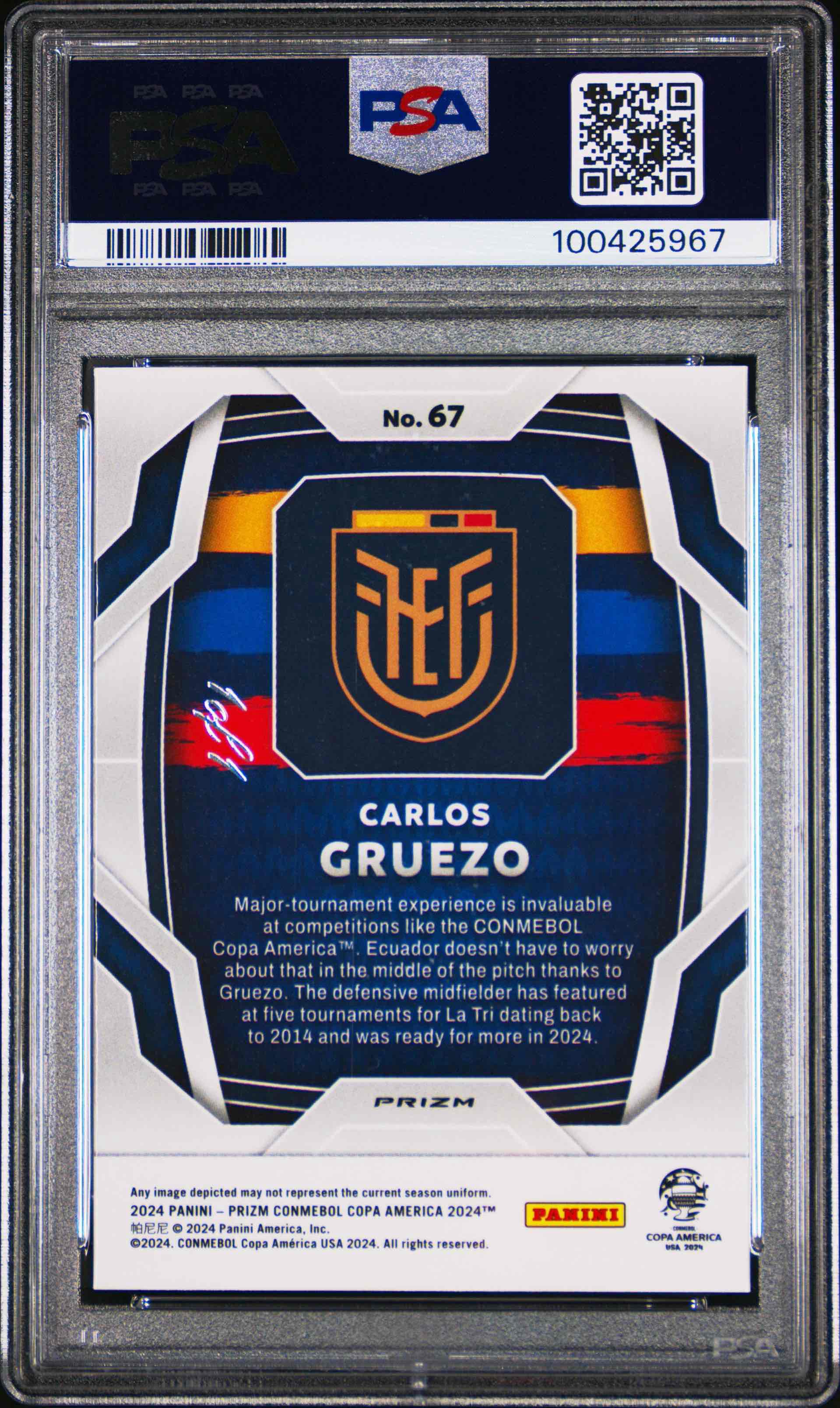 Carlos Gruezo Copa America 1/1 back