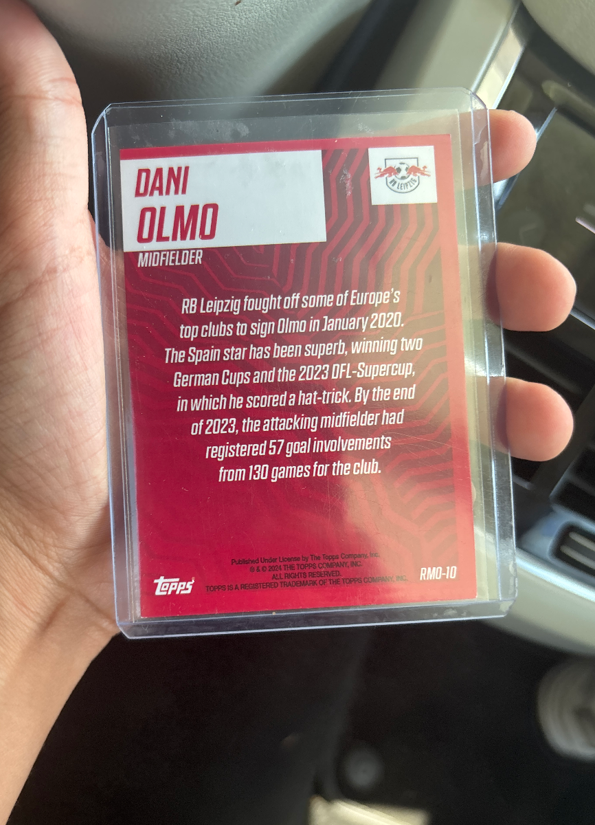 Dani olmo 2023-2024 /75 topps — back
