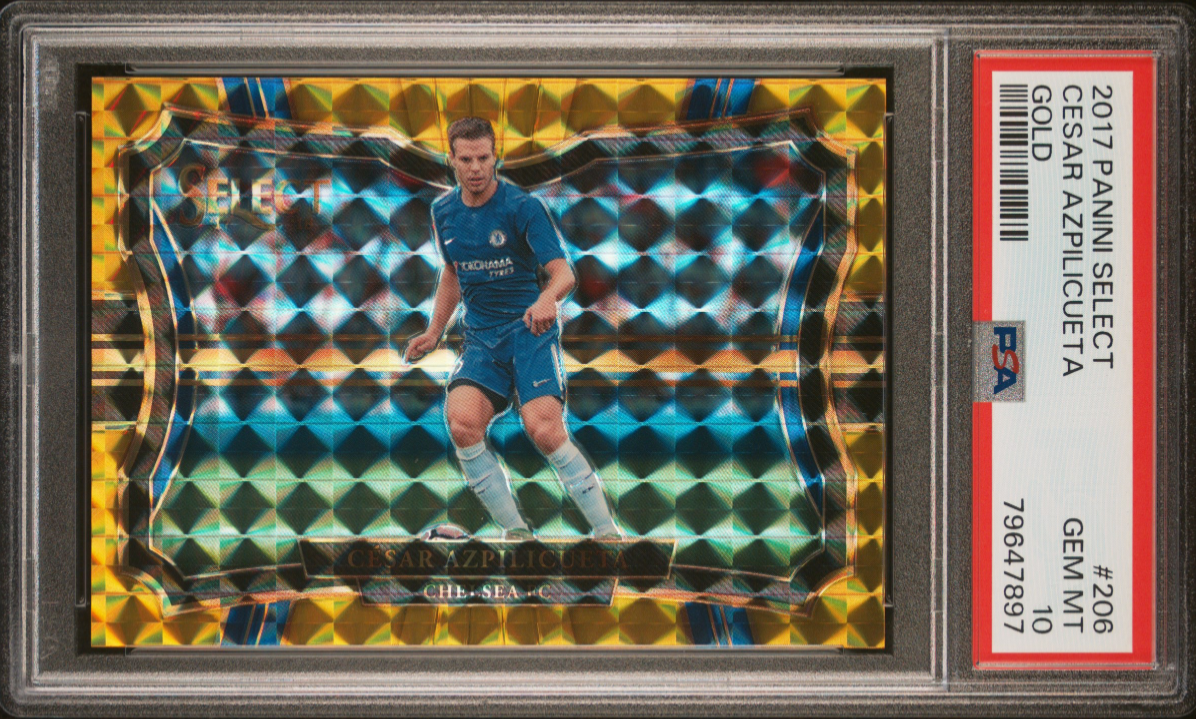 2017 Panini Select Cesar Azpilicueta Gold Prizm