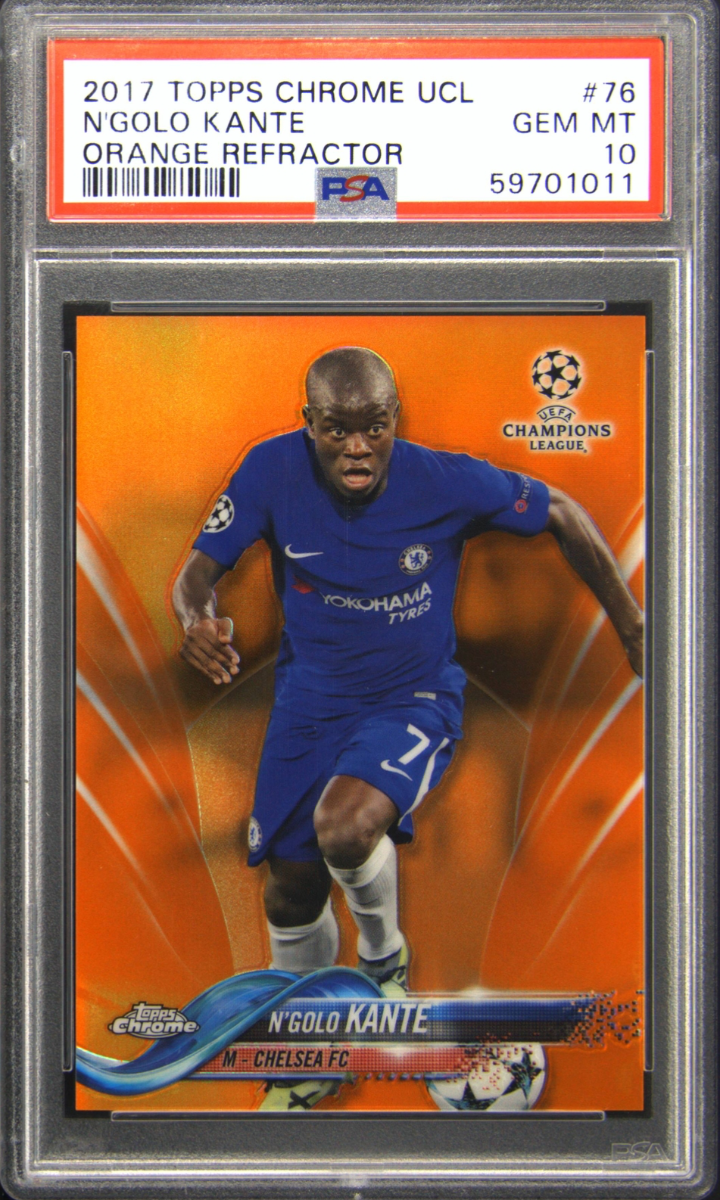 2017 Topps Chrome UCL N’golo Kante Orange Refractor