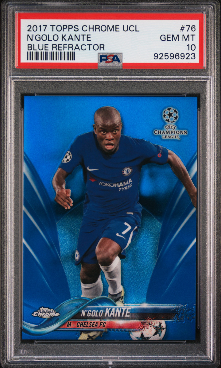 2017 Topps Chrome UCL N’golo Kante Blue Refractor