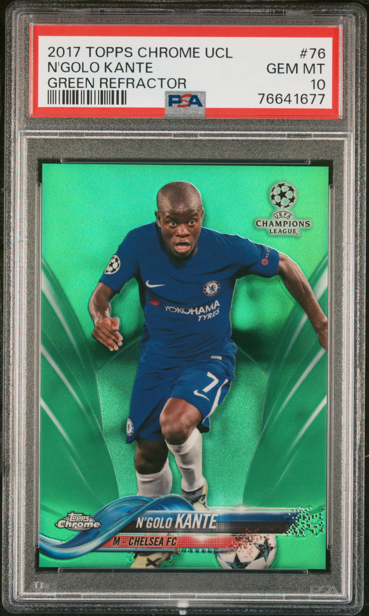 2017 Topps Chrome UCL N’golo Kante Green Refractor
