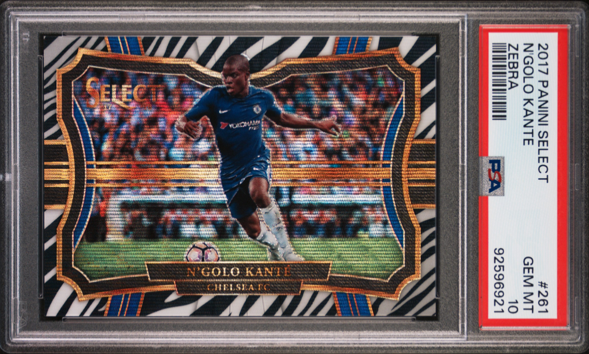 2017 Panini Select N’golo Kante Zebra Prizm