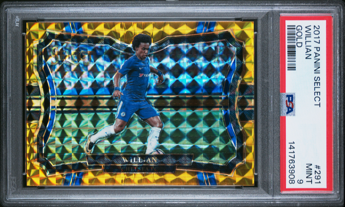 2017 Panini Select Willian Gold Prizm 